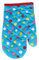 SAGIUSDM 1Pcs Anti Hot Microwave Insulation Ovenware Gloves Thick Oven Gloves Dot Mitts kitchen Heat Resistant Baking Bakeware Supplies,Big dot blue