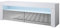 MB Muebles Bonitos, Mobile TV Aker, Soggiorno Moderno, LED, Melamina, Finitura Lucida, Bianco e Grigio, 140x50.5x35cm