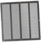 400x400mm Griglia di Ventilazione con Zanzariera - Griglie D'Aerazione in Metallo - Acciaio Zincato