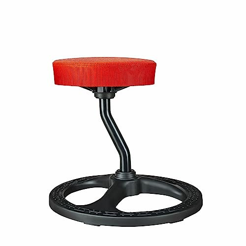 Upaloop Asiento de fitness, taburete de silla para TDAH para estabilidad, equilibrio, yoga, oficina, escuela, bienestar, sentado activo con base antideslizante y funda de asiento lavable