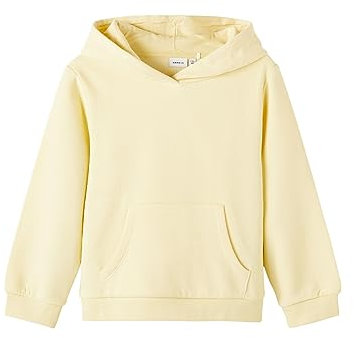 NAME IT Mädchen Nkflena Sweat Bru Noos Kapuzenpullover, Double Cream, 98 EU