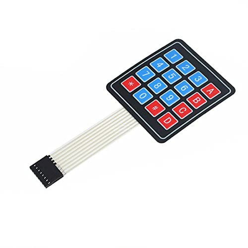 UMTMedia® 4x4 16 key Switch Membrane Matrix KeyPad Self Adhesive for Arduino, RPI, PIC, AVR