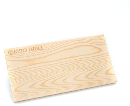 Kyto Zedernholz Räucher Grillplatte 30x15x1cm Grillbrett Lachs Grillplanken zum Räuchern Fisch Fleisch Gemüse