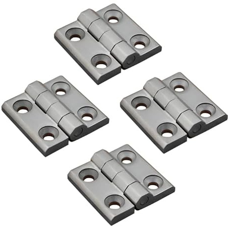 4× Industrielle Scharniere Türscharniere Edelstahl 304 Rückklappenscharnier Extra schwer belastbar 60-200KG/Paar Kolbenscharniere für Brandschutztüren Hölzerne Tür Schwere Kiste Tür mit Metallrahmen
