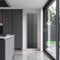 Go Bathrooms Pinta 1600 x 475mm Vertical Radiator Anthracite Flat Panel Double Column Tall Upright Radiator Anthracite Grey Wall Mounted Central Heating Includes Mounting Brackets