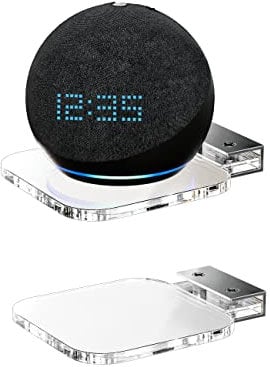 AFOOYO Universal Speaker Mount Wall Mount Shelf,Home Square Shelf Organizer Compatible with Echo Dot 5th/4th Generation Google Nest Mini/Home Mini/Mini homepod Mini/homepod