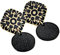 OHRRINGE | SPANISCHES FLIESENMUSTER, Ornamente, schwarz - beige, Gold / 18K vergoldet, hängend, Ohrhänger leicht, Polymer Clay, Modern Boho, Statement Ohrringe