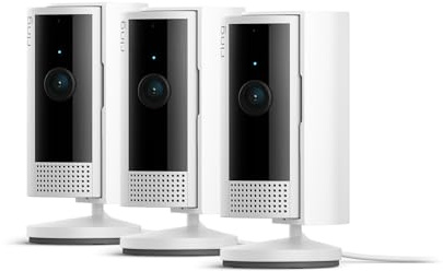 Ring Innenkamera (Indoor Camera 2. Gen.) | Überwachungskamera für den Innenbereich | 1080p-HD-Video, Privatsphäre-Sichtschutz, WLAN, ideal für Haustiere, zur Selbstinstallation | 3 Sicherheitskameras