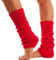 Lizzy Leg Warmers Rainbow Florescent Stripe | 80s Neon Teen Womens Adult Girl Fancy Dress Accessories Dance ware Hen Party Tutu Accessory | One Size (Red)