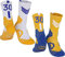 MAHZA 2er-Pack Elite-Basketball-Socken Team Nummer Socken Kompression Unisex Baumwolle Sportliche Socken Fans Geschenk (30,F)