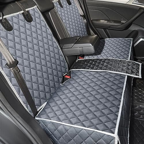 Housse Protection Voiture Chien pour Siège Arrière,Imperméable ISOFIX Protège des Rayures Taille Universelle Protection Siege Voiture pour Chien, Animal de Compagnie (Gris, X Large)