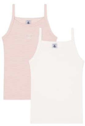 Petit Bateau Mädchen A0bms Ärmellose Trägerhemden (2er Pack)