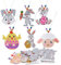 TGFIX 12 Stück Ostern Bastelset Ostergeschenke Kinder Oster Anhänger Deko Osterhase Kette Basteln Moosgummi Küken Kunsthandwerk Lamm Halskette Handwerk Osterbasteln für Ostern Osterdeko