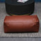 Hocker Rechteckiger Ottoman-pouf, Großer Leder-fußhocker Im Nordischen Stil, Bequemer Ottoman Und Fußstütze Für Wohnzimmer, Schlafzimmer Unter Dem Schreibti(Size:65x24x30cm(26x9x12inch),Color:Braun)