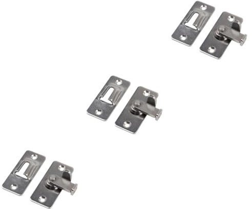 Artibetter 3 Sätze Türschloss Fensterverriegelung Für Innentür Schnallenverschluss Türschließe Bausatz Für Stahltüren Schloss Für Schiebetor Sicherheitstür Rostfreier Stahl