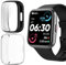 Compatibile ID208 Plus Custodia protettiva in silicone TPU antiurto, custodia anticollisione completa per ENOMIR/WMK/Quican ID208 Plus Smart Watch (nero+trasparente)