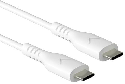 Veld USB-C to USB-C Charging Cable, 3m, 60W, Flexible Design | 60W USB-C fast charging; 3m cable length for desk or bedside use; flexible cable for phones tablets and laptops
