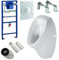 Rapid Sl Vorwandelement Urinal Pisuar Siphon Druckspüler Komplett-Set