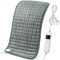 OneAmg Coussin Chauffant Avec ArrêT Automatique, 44x84cm Ceinture Chauffante éLectrique Avec Minuterie de 4 Heures et 6 Niveaux de Chauffage, Avec TéLéCommande NuméRique, Lavable en Machine, Gris