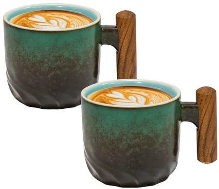 Gute 2er Set Espressotassen (grün)