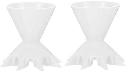 SHINEOFI 2pcs Pouring Cup Reusable Funnel for Painting Ergonomic Design Easy to Clean for Artists and Projects Paint Pouring Tool