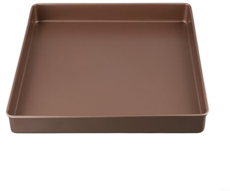 11 Inch Carbon Steel Square Baking Tray, 28cm x 28cm Non-Stick Heat Resistance Baking Tool for Cake Baking