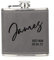 Hip Flask Personalised Hip Flask for Men Custom Engraved PU Leather Hip Flasks Whisky Flask Wedding Best Man Gifts for Usher Groomsmen Groom Father of The Bride (Grey, Design 3)