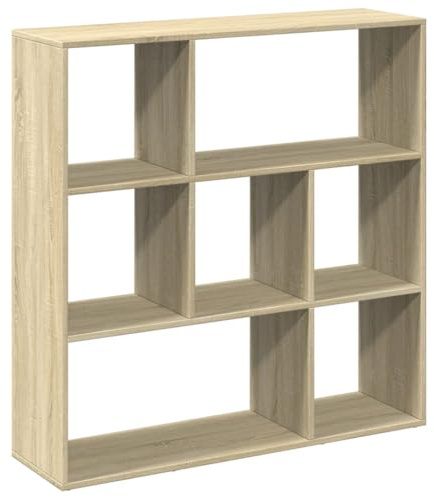 KTHLBRH Aufbewahrungsregal Bücherregale Sideboard Wohnzimmer Schrank Regal - Raumteiler-Bücherregal Sonoma-Eiche 102x29x103,5 cm für Büro Kellerraum Wohnzimmer Zimmer