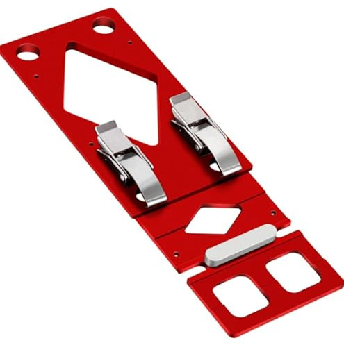 90° Right Angle Guide Rail, 300mm Track Saw Square, Right Angle Circular Saw Guide Rail Angle Stop Compatible with Festool and Makita Guide Rail (Red)