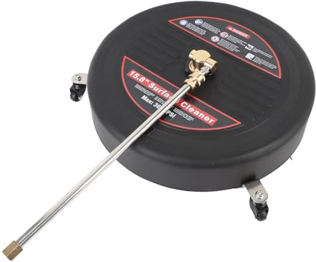 aqxreight 15.8 Inch Cleaner with Wheels 3600PSI 1/4 Inch Quick Plug Stainless Steel Pressure Washer Cleaner for Driveway Terrace Garden Such Driveways Patios