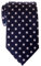 Retreez Herren Gewebte Krawatte Klassische Punktmuster 8 cm - marineblau mit weiß punkten