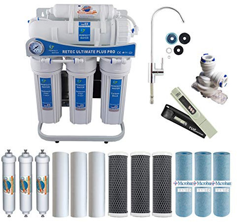 Osmoseanlage 800 GPD Ultimate PLUS PRO Profi Edition 2023 direct flow kein Tank nötig Umkehrosmosewasserfilter Wasserfilter Trinkwasser Umkehrosmose Reverse Osmosis