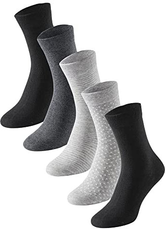 Schiesser Damen 5 PACK Socken Strümpfe Multipack - Stay Fresh, sortiert 1_173205, 39/42