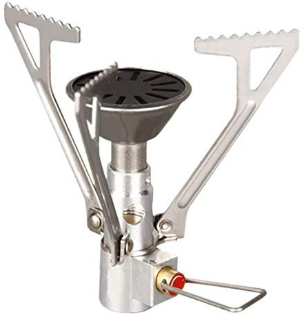 CLISPEED 1 Pc Estufa De Camping Estufa Plegable Quemador Al Aire Mochila Parrilla De Gas Portatil Plancha Para Parrilla De Gas Estufa Al Aire Mini Estufa Equipo Cámping Viajar
