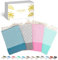 SOLTAKO Fouta Santorini Premium, 4er Set, Kirschblütenrosa/Mint/Aqua/Grau, 100/200cm