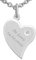 Hanessa 925 Sterling Silber Kette mit Gravur 42 + 3 cm mit Anhänger Herz mit Strass-Stein in silber - Personalisierte Halskette Damen Silberkette Schmuck - Geschenke personalisiert