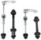 QIQN Fahrrad Schnellspanner MTB Schnellspanner Hohlachse Set Vorderrad und Hinterrad 1 Satz für Rennrad und Mountainbike, Silber