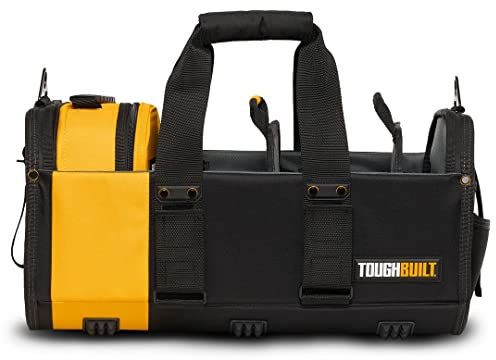 ToughBuilt - 18 Modular Tote Tool Bag - 61 Pockets and Loops, Electrical/Maintenance Tool Carrier, Durable Padded Handle, 3 Removable Pocket Dividers, Storage Organizer/Tool Box - (TB-81-18-UK)