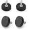 LNSYSNS Neodym-Magnete gummiert 22mm – 4 Stück mit M4×15mm Außengewinde – Starker NdFeB Magnet, ideal zum Befestigen von Werkzeugen, Aufhängen & für Signale