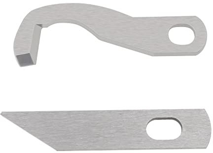 SG Store 2 Stück Ober- Und Untermesser Ersatz XF0563001 X77683001 Kompatibel mit Brother 1034d Serger Machine Messersatz