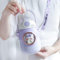 EHOTER Bouteille d'eau Kawaii Bouteille d'eau Kawaii en Plastique avec Paille étanche Et Facile à Nettoyer pour Filles Et Adolescentes pour Le Quotidien Les Sports De Plein Air Le Travail (Violet)