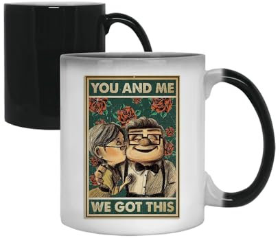 Giftme Carl and Ellie, You and Me We Got This, Retro Sign Poster, Magic Mug Ceramic Mug.