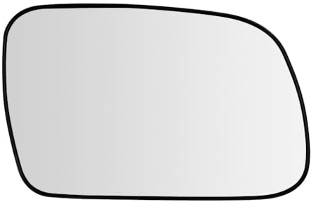 SENZEAL Cristal del Espejo Derecho Lado del Pasajero Calefactado con Placa de Soporte para Peugeot 307 2001-2008 407 2004-2009 (Derecho)