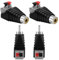 AXFEE 4 Pièces fiches RCA, mâle et Femelle vers borne à vis, Adaptateur RCA, mâle à Visser sans Soudure, connecteurs de Haut-Parleur (2 fiches mâles et 2 Prises Femelles)
