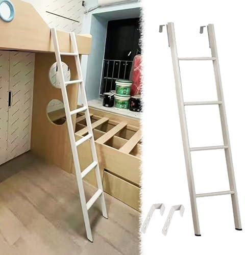 Scaletta Letto a Castello Camper Scaletta per Letto a Castello con Gancio, Camper Scala per Soppalco Solo, Senza Montaggio Scale a Gradini per Letti Gemelli, In Metallo Universale Scala Letto a Castel