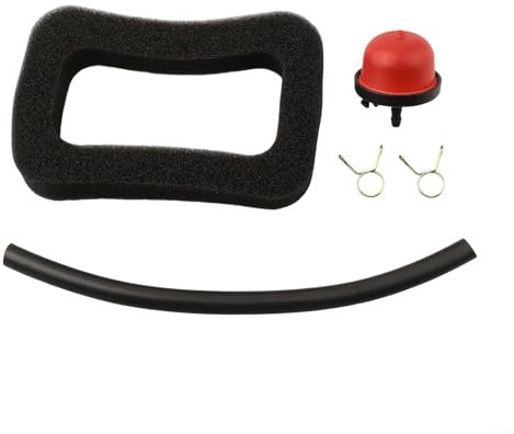 Air Filter Service Kit for Mountfield with Bulb Oil Pipe and Clips Compatible with SP414 HP414 Lawnmower Engine Parts