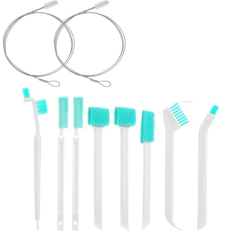 HWWW 10PCS Ice Maker Cleaner Set Ice Machine Cleaner Brushes Detail Cleaner Brush Card Slot Gap Brush Set Replacement