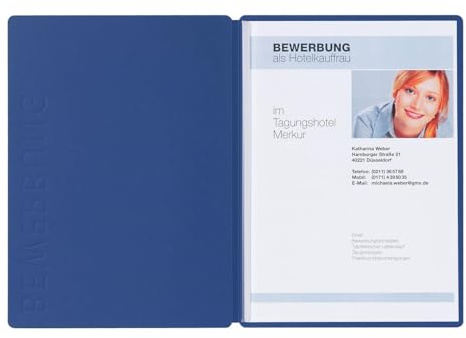 Bewerbungsmappe Solo Blau