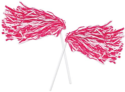 Pkgd Red & White Poly Shakers - 512 Strand (2/Pkg)