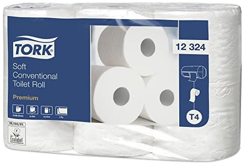 Tork 12324 Zacht Traditioneel Toiletpapier, 2-laags, T4 Premium (42-er Pack)